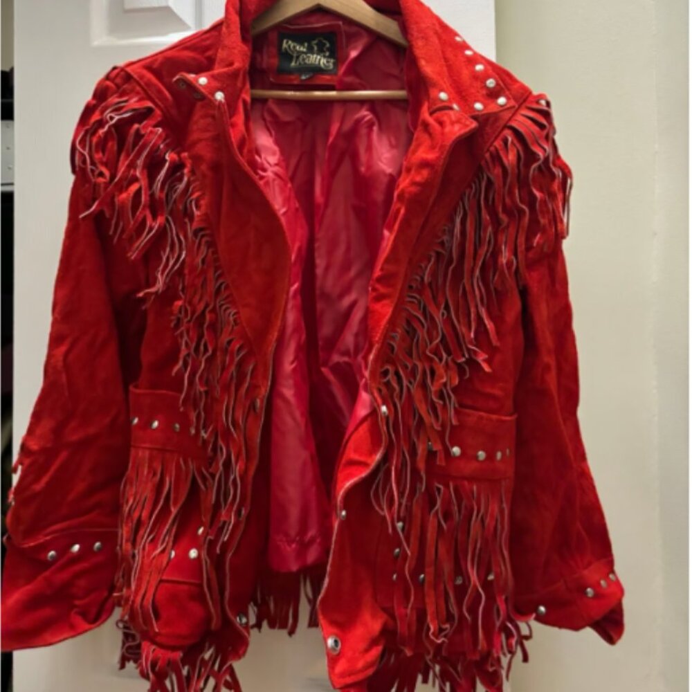Real Suede Custom made the jacket is genuine suede